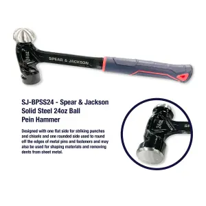 Spear & Jackson SJ-BPSS24 24oz Ball Pein Hammer