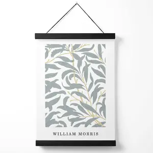 William Morris Sage Green Willow Medium Poster with Black Hanger