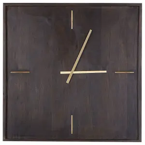 Beliani Industrial Wall Clock JAMUNA Wood Black