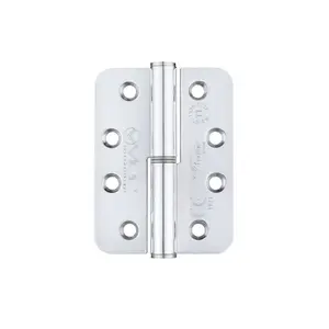 10.2cm H x 7.6cm W Butt Bearing Pair Door Hinges (Set of 2) Polished Chrome