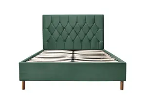 Birlea Loxley Double Ottoman Bed Green