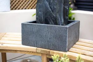 Kelkay Cambrian Monolith with Lights Mains Plugin Powered Water Feature