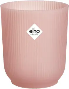 Elho Vibes Fold Orchid High 12.5cm Frosted Pink Recycled Plastic Plant Pot