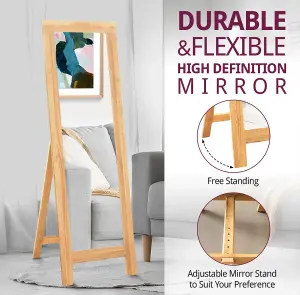 Hallowood Furniture Waverly Oak Cheval Mirror