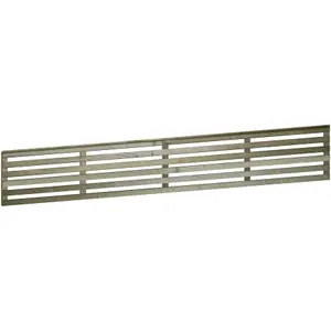 Premier Garden Supplies Vogue Horizontal Slatted (Pack of 4) Width: 6ft x Height: 1ft Flat Capped Fence Panel/Topper/Trellis