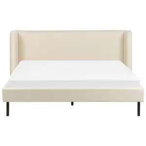 Velvet EU King Size Bed Beige ARETTE