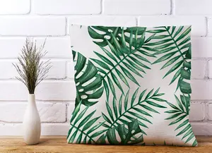 Watercolour Tropical Leaves Cushions 45cm x 45cm