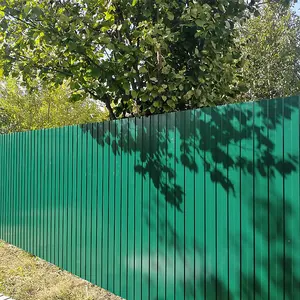 12 PCS Corrugated Sheet Dark Green Metal Panels for Roof and Wall, L 115 cm x W 45 cm x T 0.27 mm