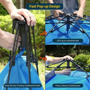 Instant Pop Up 4 Man Dome Tent