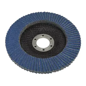 Sealey Flap Disc Zirconium 125mm 22mm Bore 40 Grit Abrasive Flaps FD12540