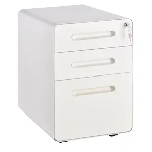 Uwharrie 3 Drawer Filing Cabinet White