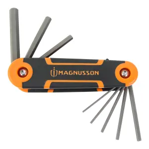 Magnusson 8 piece Chrome vanadium steel Foldable Hex key Set