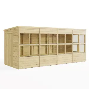 BillyOh Planthouse Tongue and Groove Pent Potting Wooden Shed - 16x6