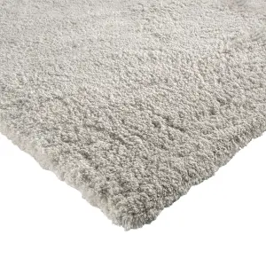 Supersoft Latte Plain Medium Rug, (L)170cm x (W)120cm