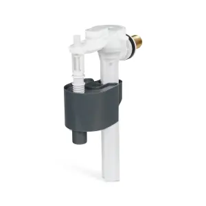 1/2" Side Feed Toilet Fill Valve WRAS Approved Side Entry Toilet Cistern Fill Valve Adjustable Inlet Valve Brass Tail