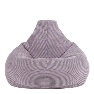 icon Kids Dalton Corduroy Bean Bag Chair Lavender Purple Childrens Bean Bags