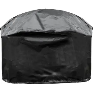 Durable Outdoor Fire Pit Cover for ys12083 - Waterproof Black PVC 840mm x 320mm