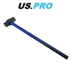 US PRO Sledge Hammer 10lb TPR Handle Club Lump Rubber Grip Heavy Duty 1669