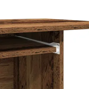 Berkfield Computer Desk Old Wood 80x50x75 cm Engineered Wood