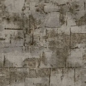 Galerie Italian Textures 2 Brown Block Texture Textured Wallpaper