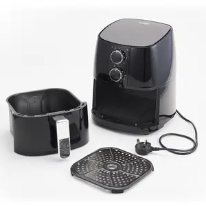 Judge Air Fryer 4l, Non-stick Multicooker With Auto Shut Off, 1400w, Uses No Oil, Healthier Alternative To Oven Or Deep Fat Fryer, Black