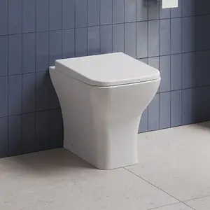 Dezine Cubo Back To Wall Toilet with Soft Close Seat