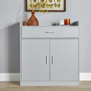 Home Source Novara Grey 2 Door Shoe Storage Cabinet