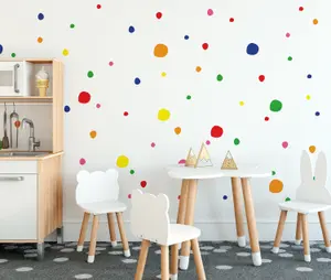 Colourful Polka Dot Wall Decals