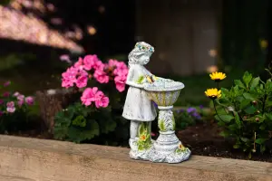 Solar Fairy with Fountain Garden Ornament