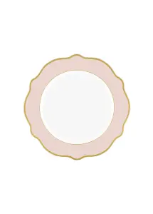 Rozi Jaswely Collection Porcelain Side Plates, Set of 6 - Pink