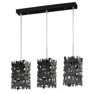 Luminosa Foresta 3 Light Bar Pendant Ceiling Light, Line