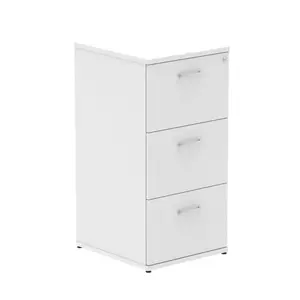 Impulse 50cm Wide 3 -Drawer File Cabinet White