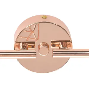 4 Light Spotlight Metal Bar Copper CHENAB