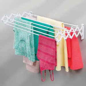 Teleclip Wall Dryer 74 Extendable Wall Fix Washing Line - Space saving - Versatile drying - Easy to open - Ideal For Balconies