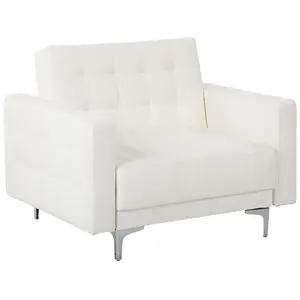 Armchair ABERDEEN Faux Leather White