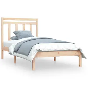 Berkfield Bed Frame Solid Wood 90x200 cm