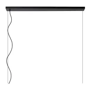 Lucide Calixt Modern Bar Pendant Light - 2xE27 - Black