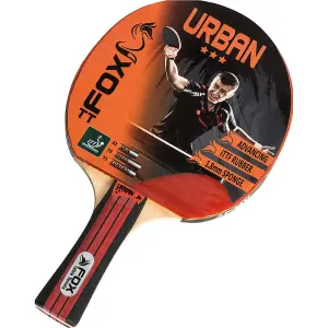 3 STAR Table Tennis Bat - 1.8mm Sponge 6mm Blade Flared Handle Racket Ping Pong