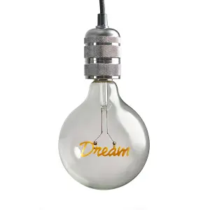 ValueLights Vintage Style 2w LED ES E27 Edison Screw Word Script Dream Design Clear Light Bulb - Dream