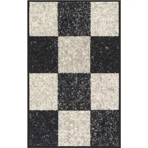 Mistie Door Mat Black/White / Rectangle 57 x 90cm