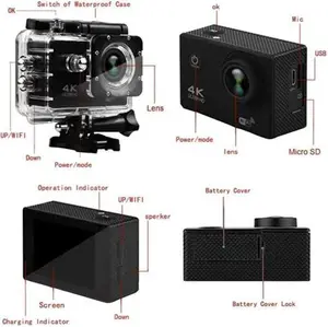 4K Ultra Hd Sport Go Pro 170° Action Camera 20Mp Wifi Waterproof