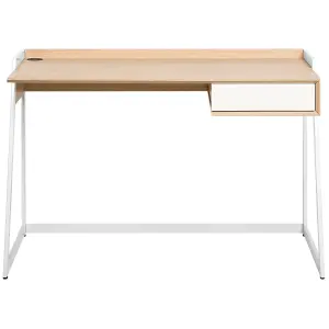 Home Office Desk with Storage White QUITO