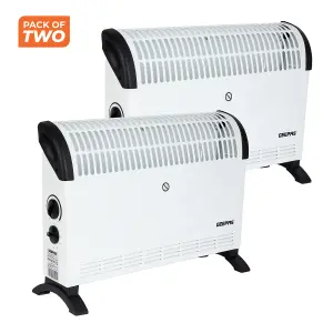 Geepas 2000W Convection Heater, Electric Convector Radiator Heater Pack of