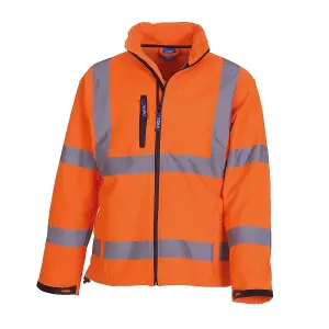 Yoko Mens Hi-Vis Sofshell Jacket