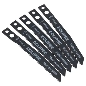 Eclipse Metal Wood Plastic Jigsaw Blades Fine Straight Cut 1.8mm Spacing 50pc