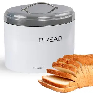 Colored Stainless Steel Bread Bin  Kitchen Storage Box with Mirrored Lid for Food Loaf