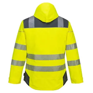 Portwest PW3 Hi-Vis Winter Jacket Yellow/Grey - XL