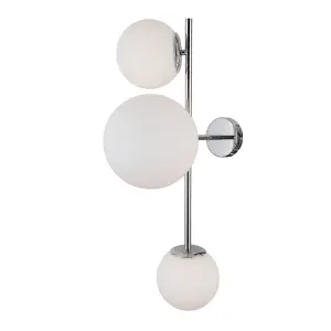 Luminosa Vailante Modern 3 Light Wall Lamp, E27+E14