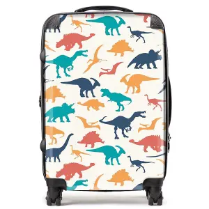 Multicoloured Dinosaurs Suitcase - Medium