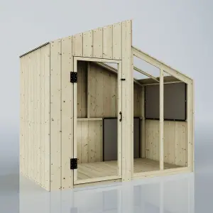 PolarPlay Kids Scandinavian Style Wooden Playhouse - Freyja Mist